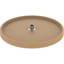 31% OFF 24 Inch Diameter Traditional Full Circle Single Shelf Lazy Susan, Post Sold Separately, Almond