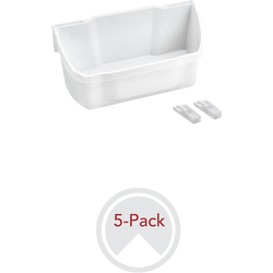 15% OFF 7-7/8 Inch Width 5 Shelf Kitchen Door Storage Set with Mounting Hardware, White, Min. Cabinet Opening: 8"W x 4-1/2"D x 3-11/16"H