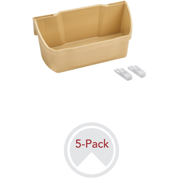 30% OFF 7-7/8 Inch Width 5 Shelf Kitchen Door Storage Set with Mounting Hardware, Almond, Min. Cabinet Opening: 8"W x 4-1/2"D x 3-11/16"H