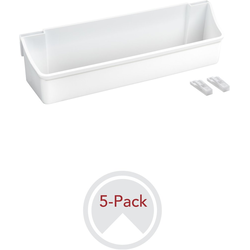 30% OFF 13-3/4 Inch Width 5 Shelf Kitchen Door Storage Set with Mounting Hardware, White, Min. Cabinet Opening: 13-7/8"W x 4-1/2"D x 3-11/16"H