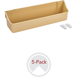 14% OFF 13-3/4 Inch Width 5 Shelf Kitchen Door Storage Set with Mounting Hardware, Almond, Min. Cabinet Opening: 13-7/8"W x 4-1/2"D x 3-11/16"H