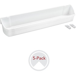 12% OFF 19-3/4 Inch Width 5 Shelf Kitchen Door Storage Set with Mounting Hardware, White, Min. Cabinet Opening: 19-7/8"W x 4-1/2"D x 3-11/16"H