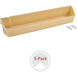 29% OFF 19-3/4 Inch Width 5 Shelf Kitchen Door Storage Set with Mounting Hardware, Almond, Min. Cabinet Opening: 19-7/8"W x 4-1/2"D x 3-11/16"H