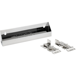  Stainless Steel Slim Tip-Out Tray including Hinges for 13-1/2 Inch Minimum Cabinet Opening Width, 11-1/4 Inch Length x 1.69 Inch Deep x 3 Inch Height, Silver