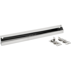  Stainless Steel Slim Tip-Out Tray including Hinges for 27-1/4 Inch Minimum Cabinet Opening Width, 25 Inch Length x 1.69 Inch Deep x 3 Inch Height, Silver 