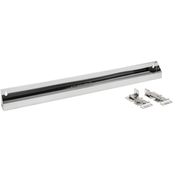 Stainless Steel Slim Tip-Out Tray including Hinges for 33-1/4 Inch Minimum Cabinet Opening Width, 31 Inch Length x 1.69 Inch Deep x 3 Inch Height, Silver 