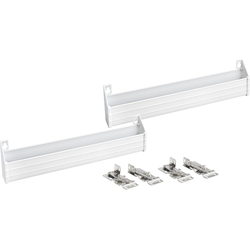 14 Inch Polymer Slim Series Tip-Out Tray, White