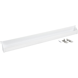 36" Polymer Tip, Out Tray (1 Pair of Hinges), White