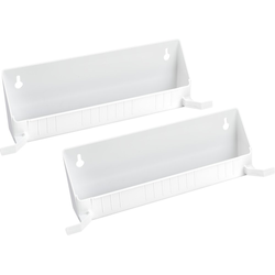 11 Inch Tip-Out Trays with Tab Stops, White