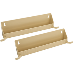 14 Inch Tip-Out Trays with Tab Stops, Almond