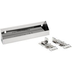  Stainless Steel Tip-Out Tray including Hinges for 13-1/2 Inch Minimum Cabinet Opening Width, 11 Inch Length x 2.13 Inch Deep x 3 Inch Height, Silver 