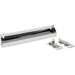  Stainless Steel Tip-Out Tray including Hinges for 18-1/4 Inch Minimum Cabinet Opening Width, 16 Inch Length x 2.13 Inch Deep x 3 Inch Height, Silver 