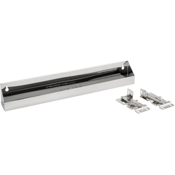  Stainless Steel Tip-Out Tray including Hinges for 21-1/4 Inch Minimum Cabinet Opening Width, 19 Inch Length x 2.13 Inch Deep x 3 Inch Height, Silver 
