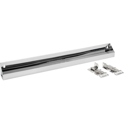  Stainless Steel Tip-Out Tray including Hinges for 30-1/4 Inch Minimum Cabinet Opening Width, 28 Inch Length x 2.13 Inch Deep x 3 Inch Height, Silver 