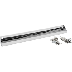  Stainless Steel Soft Close Tip-Out Tray including Hinges for 30-1/4 Inch Minimum Cabinet Opening Width, 28 Inch Length x 2.63 Inch Deep x 3 Inch Height, Silver 