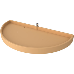 Rev-A-Shelf 6881-39-15-52, Lazy Daisy 1-Shelf, 39 Inch Diameter, Half-Moon Pivot and Pull-Out Lazy Susan, Minimum Cabinet Opening Width-19-1/4 Inch, Almond Polymer