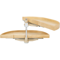 25% OFF Rev-A-Shelf LD-4NW-882-32-1, Lazy Daisy 2-Shelf- 32 Inch Diameter Half-Moon Pivot and Pull-out Lazy Susan, Minimum Cabinet Opening Width-12 Inch, Natural Maple