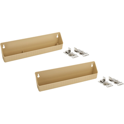  Almond Polymer Tip-Out Tray including Hinges for 16-1/4 Inch Minimum Cabinet Opening Width, 14 Inch Length x 2-1/4 Inch Deep x 3-3/4 Inch Height 