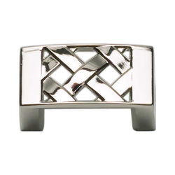 Lattice 1-1/4 Inch Center to Center Polished Nickel Cabinet Pull