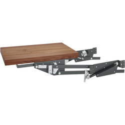 14% OFF 13-1/4 Inch Width Mixer/Appliance Lift Soft-Close Mechanism with Walnut Shelf , Walnut, Min. Cabinet Opening: 16-1/2" W x 23-5/8" D x 27" H