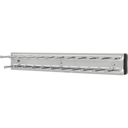 12 Inch Side Mount Tie Rack, Chrome