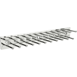 31% OFF 12 Inch Side Mount Static Tie Rack, Chrome