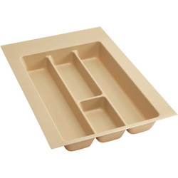  Medium 14-1/4" Width x 21-1/4" Depth x 2-3/8" Height Trimmable Drop-In Utility Organizer, Almond Polystyrene