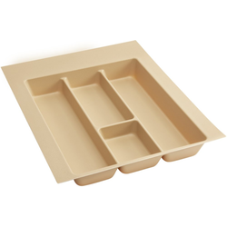  Large 17-1/2 " Width x 21-1/4" Depth x 2-3/8" Height Trimmable Drop-In Utility Organizer, Almond Polystyrene 