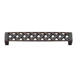 Lattice 5-1/16 Inch Center to Center Venetian Bronze Cabinet Pull