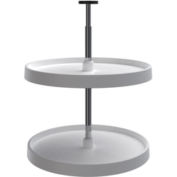 29% OFF 20 Inch Diameter Value Line 2-Shelf Full Circle Lazy Susan Set, White