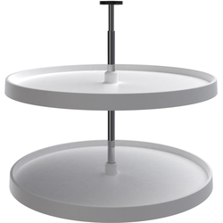 29% OFF 28 Inch Diameter Value Line 2-Shelf Full Circle Lazy Susan Set, White