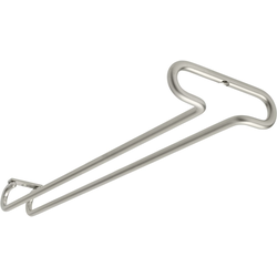 16 Inch Depth Single Stemware Holder, Satin Nickel