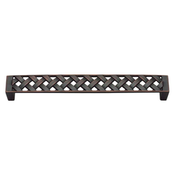Lattice 6-5/16 Inch Center to Center Venetian Bronze Cabinet Pull