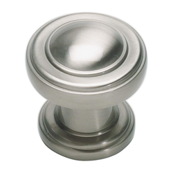 Bronte 1-1/8 Inch Diameter Brushed Nickel Cabinet Knob