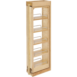 22% OFF 6 Inch Width Kitchen Wall Cabinet Filler Pull-Out Organizer, for 36" H Wall Cabinet, Natural, Min. Cabinet Opening: 6-1/8" W x 11-3/8" D x 36-1/8" H