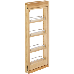 22% OFF 3 Inch Width Kitchen Wall Cabinet Filler Pull-Out Organizer, for 30" H Wall Cabinet, Natural, Min. Cabinet Opening: 3-1/8" W x 11-3/8" D x 30-1/8" H