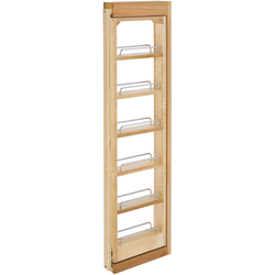 10% OFF 3 Inch Width Kitchen Wall Cabinet Filler Pull-Out Organizer, for 42" H Wall Cabinet, Natural, Min. Cabinet Opening: 3-1/8" W x 11-3/8" D x 42-1/8" H