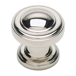 Bronte 1-1/8 Inch Diameter Polished Nickel Cabinet Knob
