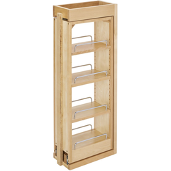21% OFF 6 Inch Width Kitchen Wall Cabinet Filler Pull-Out Organizer, for 30" H Wall Cabinet, Natural, Min. Cabinet Opening: 6-1/8" W x 11-3/8" D x 30-1/8" H