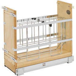 22% OFF RV447 Foil Wrap Holder and Tray Divider with Blumotion Soft-Close Slides for Minimum Cabinet Opening: 9" Width x 21-3/4" Depth x 19-3/4" Height, Natural