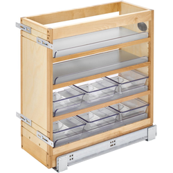 19% OFF 8-7/16 Inch Width Vanity Base Pull-Out Organizer with Adjustable Door Mount Brackets and Blum Tandem BLUMOTION Soft-Close Slides, Natural, Min. Cabinet Opening: 8-1/2" W x 19-5/8" D x 20-3/4" H
