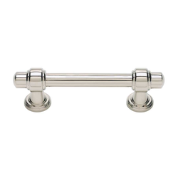 Bronte 3 Inch Center to Center Polished Nickel Cabinet Pull