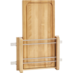 28% OFF Maple Cutting Board with Door Mount Bracket, Minimum Opening Required 10-7/8 Inch Width x 17-1/8 Inch Height x 3 Inch Depth, Chrome/Wood