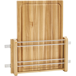 26% OFF Maple Cutting Board with Door Mount Bracket, Minimum Opening Required 13-7/8 Inch Width x 17-1/8 Inch Height x 3 Inch Depth, Chrome/Wood