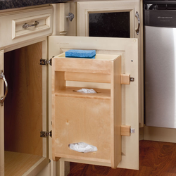33% OFF 13-1/2 Inch Width Door Mount Plastic Bag Holder for Under Sink Base Cabinet, Natural, Min. Cabinet Opening: 14-5/8" W x 5-1/8" D x 19" H