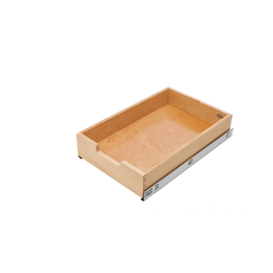 10% OFF 13-3/8 Inch Width Base Cabinet Pullout with Adjustable Shelves for 18 Inch Cabinet, Natural, Min. Cabinet Opening: 14-1/4 W x 22-1/2 D x 21-3/4 H Inch