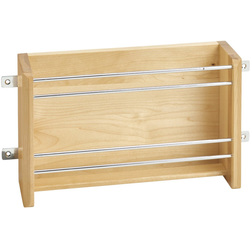 35% OFF 13-1/8 Inch Width Door Storage Foil Rack for 18"H Wall Cabinet, Natural, Min. Cabinet Opening: 13-1/4" W x 4-1/4" D x 8-1/8" H