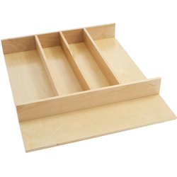 28% OFF Wood Utility Tray Drop-In Insert, Trimmable 2-5/8" Height x 13-11/16" to 18-15/32" Width x 17" to 21-31/32" Depth, Trimmable, Natural