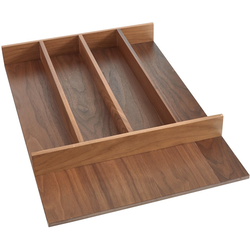 12% OFF Utility Drawer Insert Divider 18.5" Trimmable to 13-11/16" Width x 22" Maximum Depth x 2-5/8" Height, Walnut