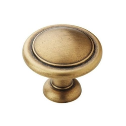 Knob 1-1/4 inch Diameter Gilded Bronze